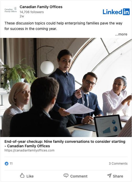 LinkedIn post preview